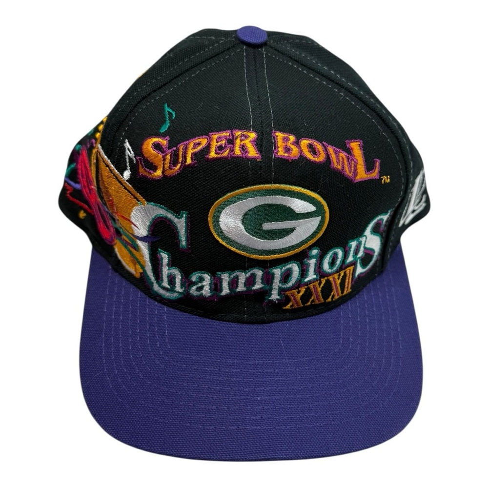 Vintage Logo Athletic Green Bay Packers Super Bowl XXVI Snapback Hat NWOT